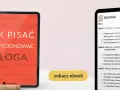 Post powitalny na FB: ebook "Jak pisać i pozycjonować bloga". Zobacz przykłady i zacznij swoją przygodę z blogowaniem!