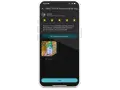 Jak dodać opinię w Google? Widok telefonu z dodaną recenzją, zdjęciem i przyciskiem "Post".