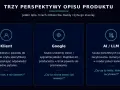 Jak tworzyć opisy produktów dla klienta, Google i AI. Każdy odbiorca szuka czegoś innego: kontekstu, unikalności lub faktów.