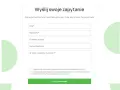 Formularz kontaktowy na stronie: imię, nazwisko, e-mail, telefon i pole na wiadomość. Kliknij "Wyślij wiadomość".