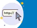 Kursor myszy wskazuje na pole tekstowe z "http://", symbolizując, co to jest hiperłącze i jak działa.