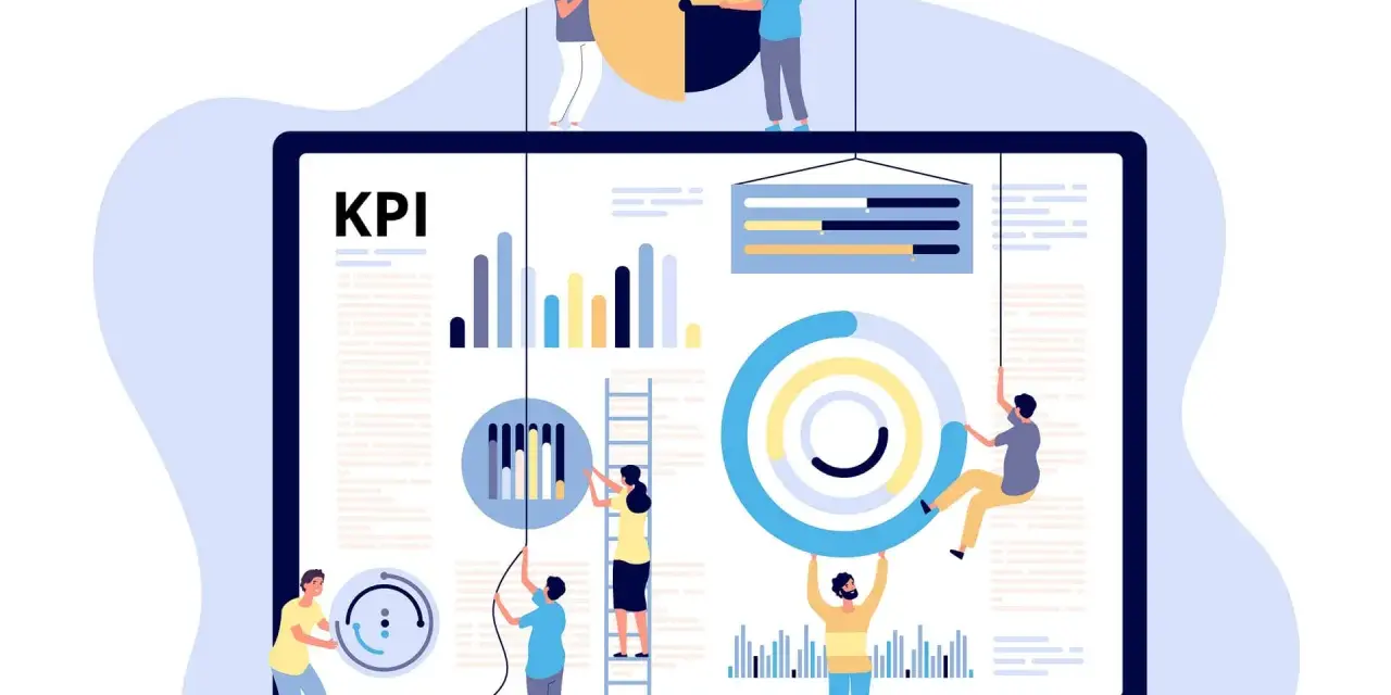 Ludzie budują wykresy i KPI, by osiągnąć cele marketingowe.