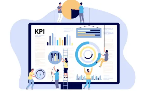 Ludzie budują wykresy i KPI, by osiągnąć cele marketingowe.