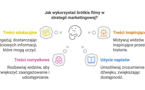 Trendy w marketingu: krótkie filmy edukacyjne, rozrywkowe, inspirujące i z napisami zwiększają zaangażowanie i dostępność.