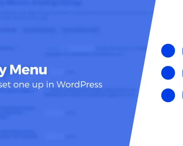Instrukcja jak stworzyć **sticky menu** w WordPress. Widok panelu administracyjnego z opcjami menu.