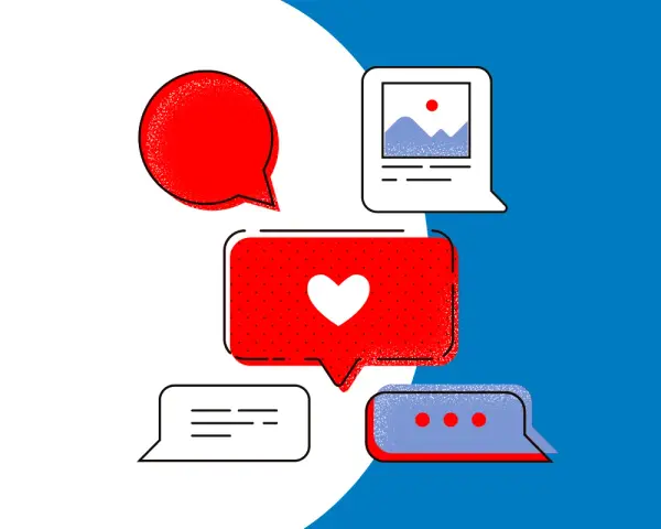 Dymki czatu, serce i zdjęcie. Zastanawiasz się, kiedy najlepiej wrzucić post na FB? Oto wskazówki!