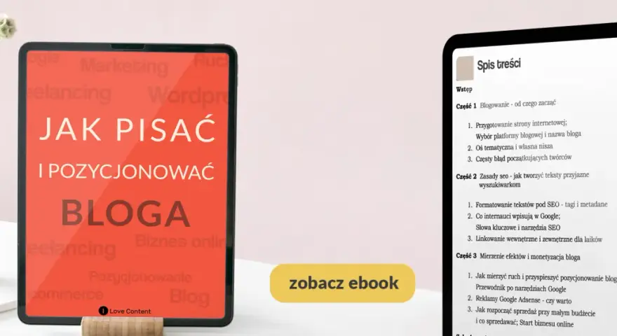 Post powitalny na FB: ebook "Jak pisać i pozycjonować bloga". Zobacz przykłady i zacznij swoją przygodę z blogowaniem!