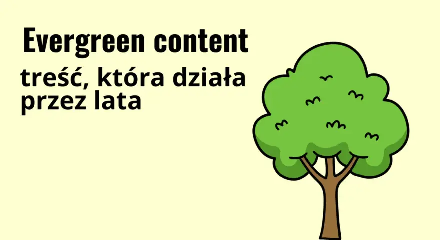 Evergreen content, jak wiecznie zielone drzewo, dostarcza wartości przez lata.