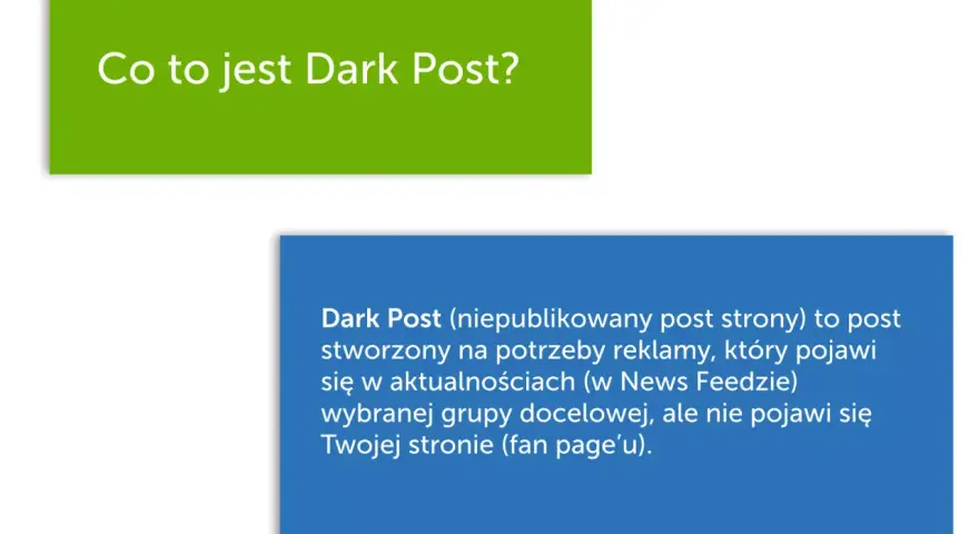 Co to jest Dark Post? Niewidoczny dla wszystkich, ale widoczny dla wybranych.